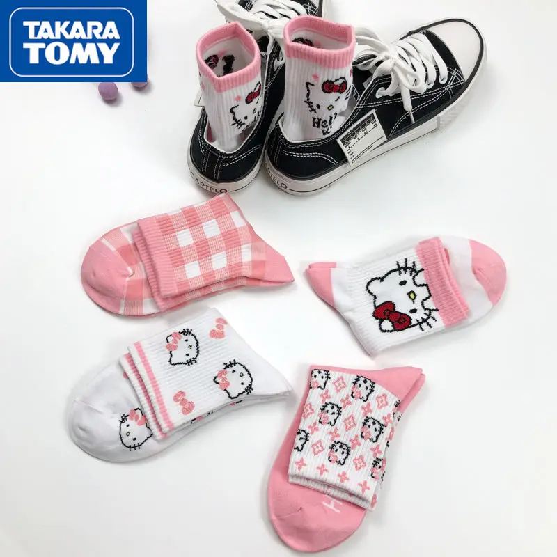 TAKARA TOMY Hello Kitty Spring and Summer Girls Cotton Cartoon Cute Socks Students Deodorant Moisture Wicking Sweet Socks
TAKARA TOMY Hello Kitty Spring and Summer Girls Cotton Cartoon Cute Socks Students Deodorant Moisture Wicking Sweet Socks