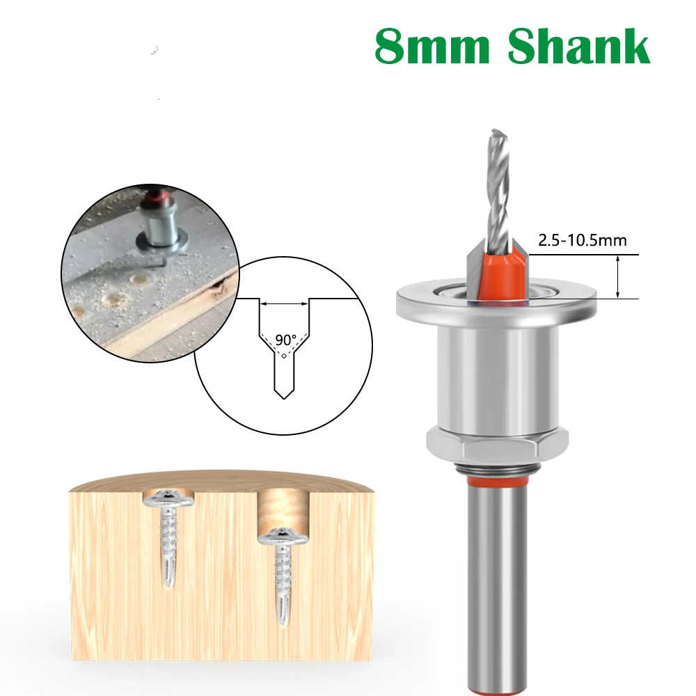 Adjustable Countersink Drill Metal Taper Drill Screw Step Drill Self-tapping Screw Alloy Head Wood Installation Step Bits
Adjustable Countersink Drill Metal Taper Drill Screw Step Drill Self-tapping Screw Alloy Head Wood Installation Step Bits