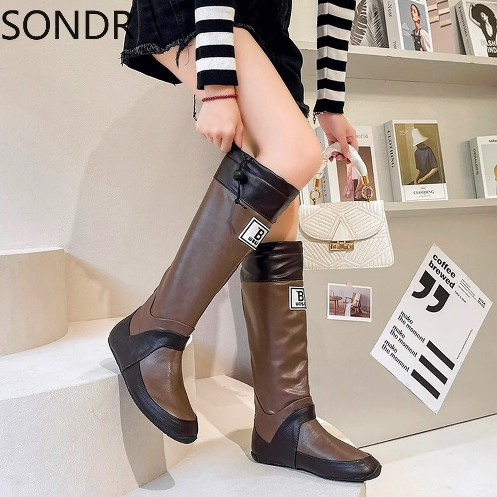 Женские сапоги до бедра с круглым носком, теплые зимние водонепроницаемые сапоги на плоской подошве, универсальная обувь для девочек, новин...
Женские сапоги до бедра с круглым носком, теплые зимние водонепроницаемые сапоги на плоской подошве, универсальная обувь для девочек, новин...