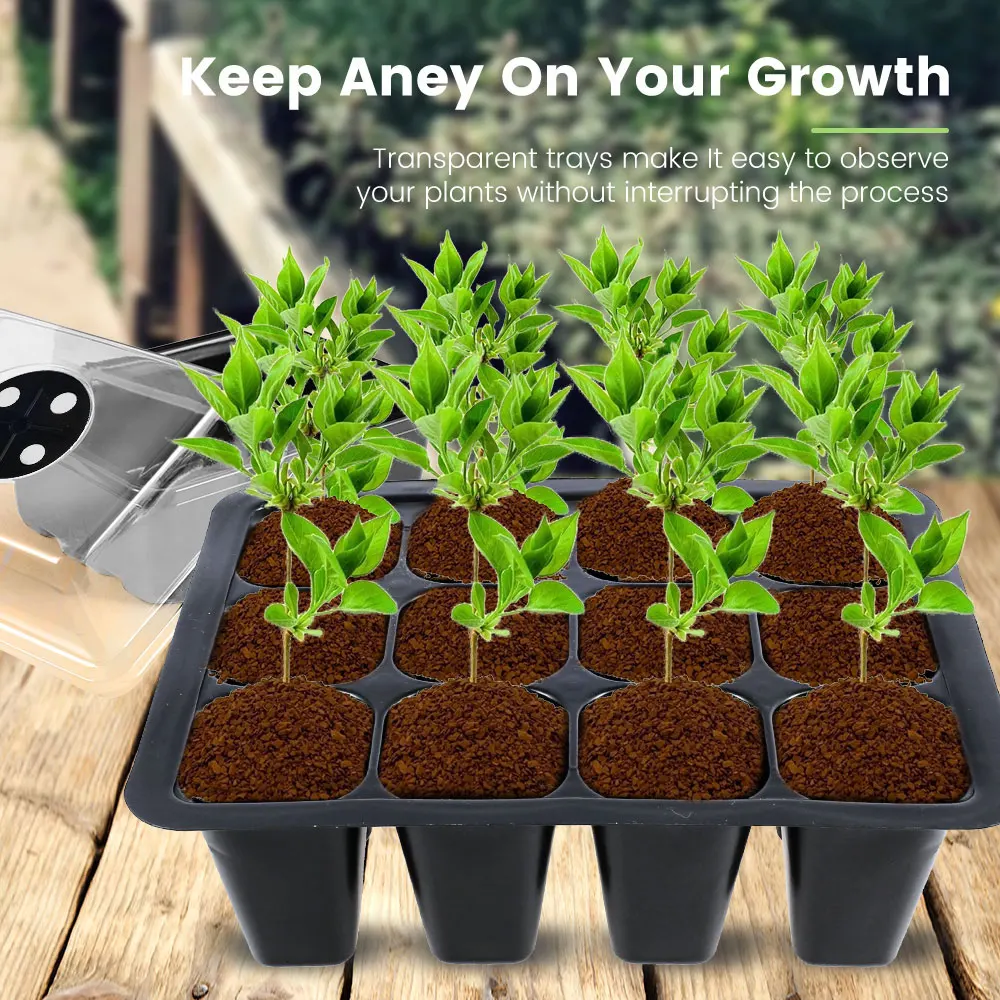 12 Cells Nursery Pots Garden Plant Grow Germination Seedling Starter Tray Greenhouse Plant Flower Gardening Grow Starting Box
12 Cells Nursery Pots Garden Plant Grow Germination Seedling Starter Tray Greenhouse Plant Flower Gardening Grow Starting Box