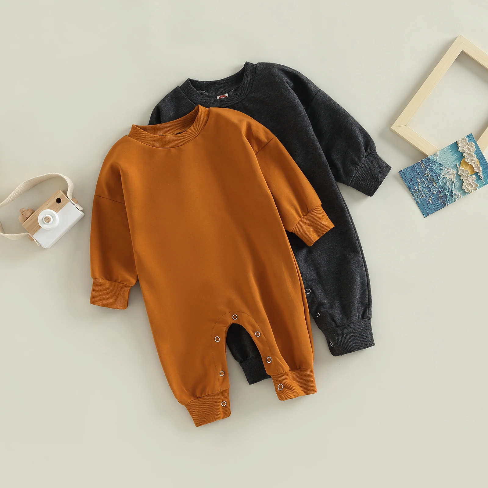 Newborn Baby Fall Winter Romper Girls Boys Long Sleeve Round Neck Solid Color Playsuit Jumpsuit
Newborn Baby Fall Winter Romper Girls Boys Long Sleeve Round Neck Solid Color Playsuit Jumpsuit