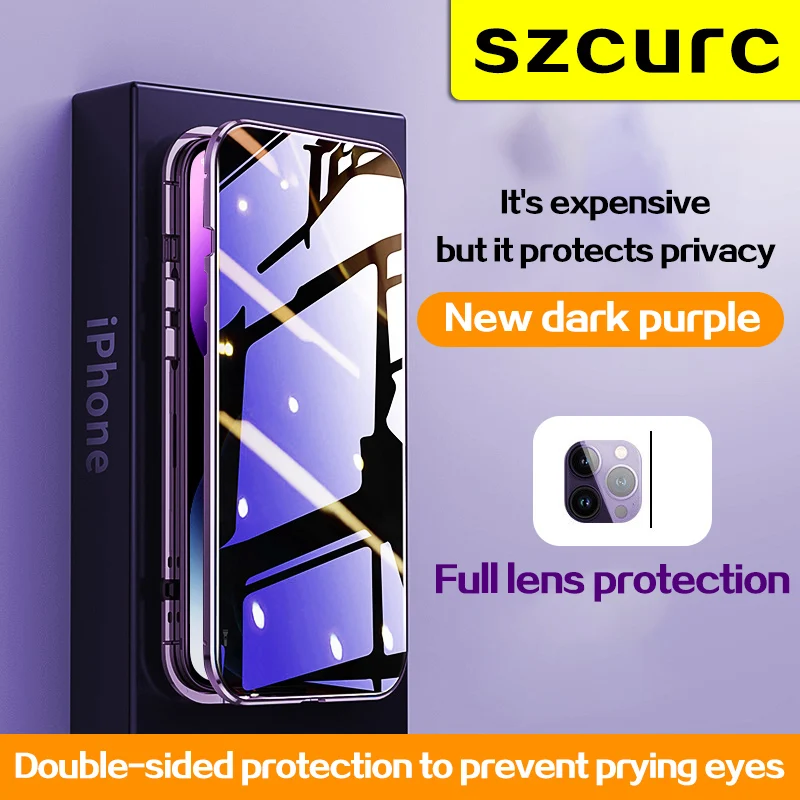 For iPhone 14 Pro max phone Case. NEW 360° Protection revent the peep Magnetic Adsorption Glass iPhon 15 14 pro 14plus cover bag
For iPhone 14 Pro max phone Case. NEW 360° Protection revent the peep Magnetic Adsorption Glass iPhon 15 14 pro 14plus cover bag