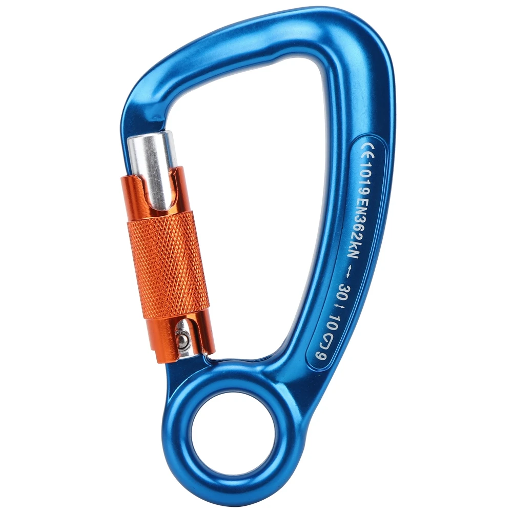 Mountaineering D-Shape Three Stage Carabiner Climbing Tree Automatic Safety Buckle for Outdoor Equipment Blue
Mountaineering D-Shape Three Stage Carabiner Climbing Tree Automatic Safety Buckle for Outdoor Equipment Blue