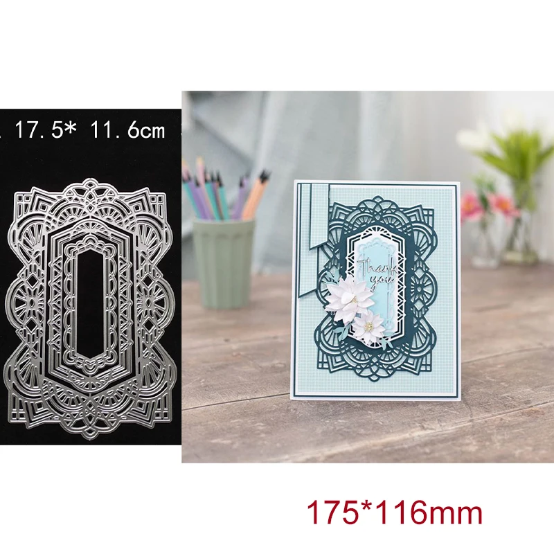Lozenge Shaped Nesting Panels Lace Frame Metal Steel Cutting Dies Decoration DIY Scrap Booking Photo Album Embossing Paper Cards
Lozenge Shaped Nesting Panels Lace Frame Metal Steel Cutting Dies Decoration DIY Scrap Booking Photo Album Embossing Paper Cards
