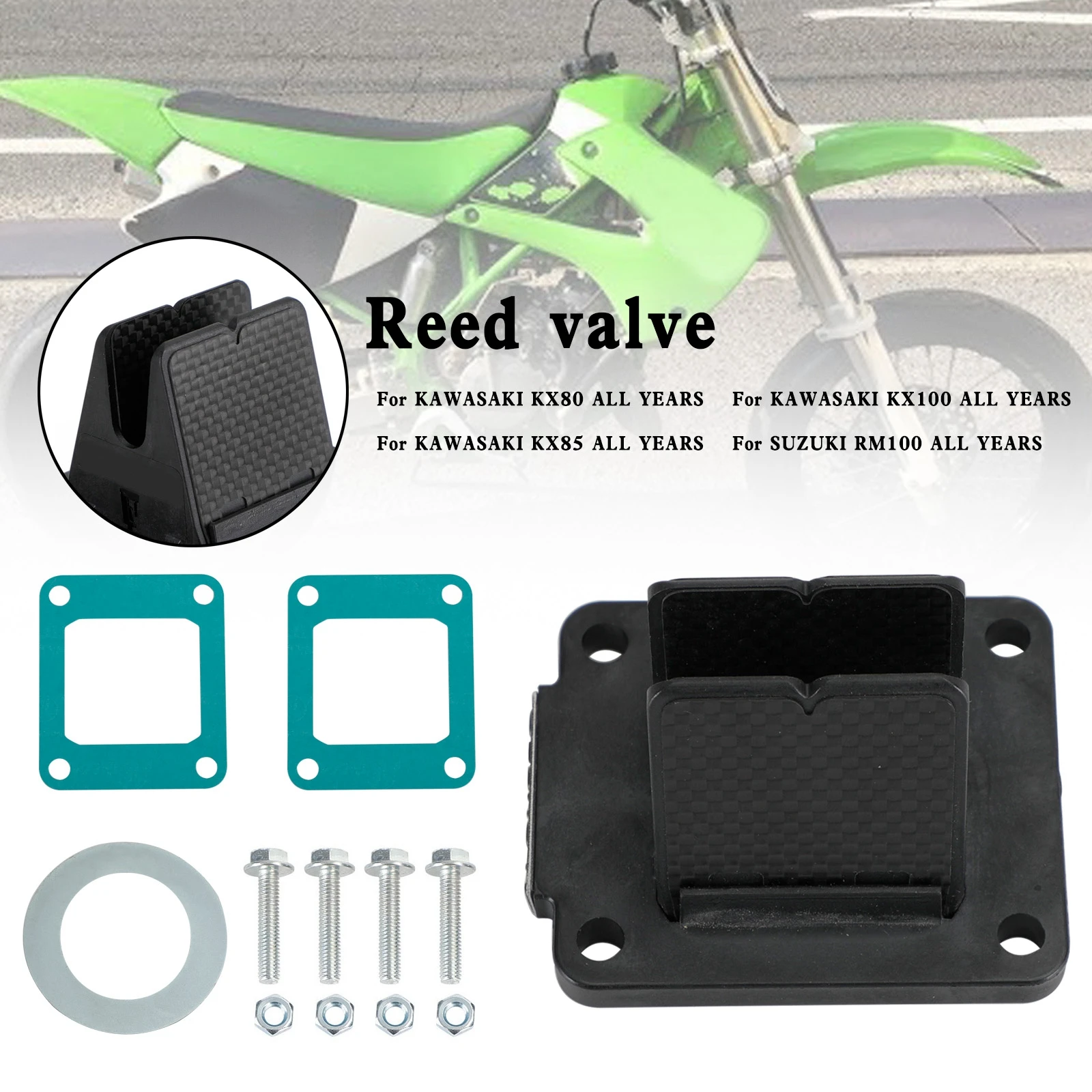 Artudatech Moto Reed Valve System For Kawasaki KX80/KX85/KX100/RM100 1987-2016 V384A
Artudatech Moto Reed Valve System For Kawasaki KX80/KX85/KX100/RM100 1987-2016 V384A