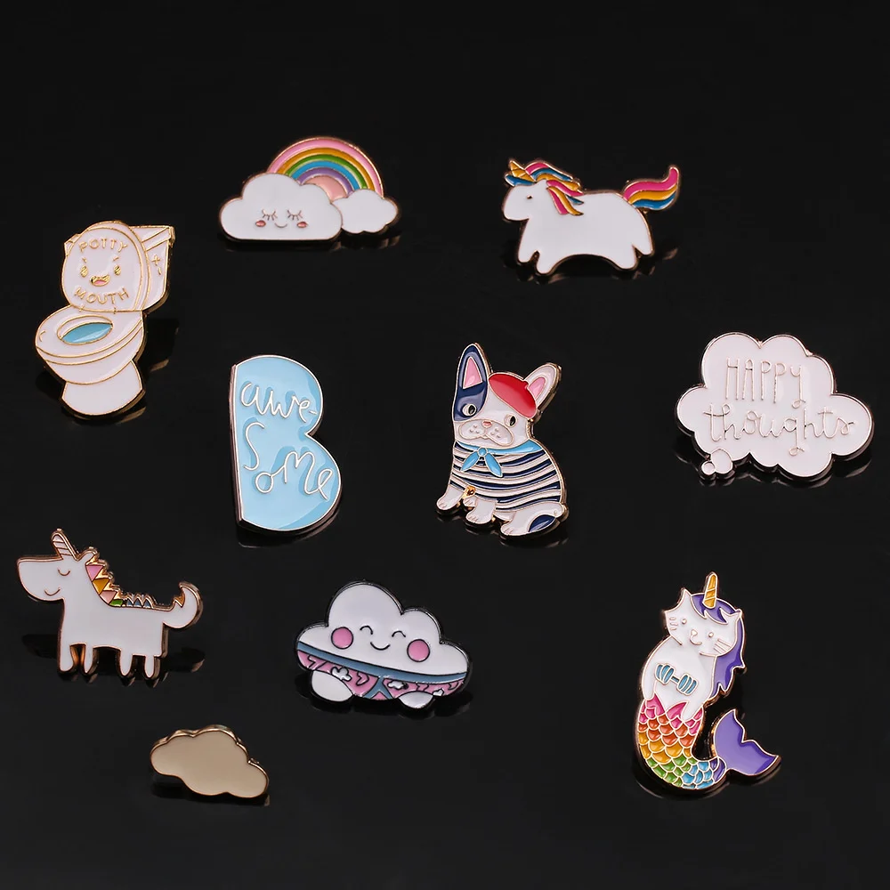 Funny Cartoon Children's Jewelry Badge Animal Series Cute Cloud Rainbow Sweater Denim Jacket Decoration Drip Brooch
Funny Cartoon Children's Jewelry Badge Animal Series Cute Cloud Rainbow Sweater Denim Jacket Decoration Drip Brooch