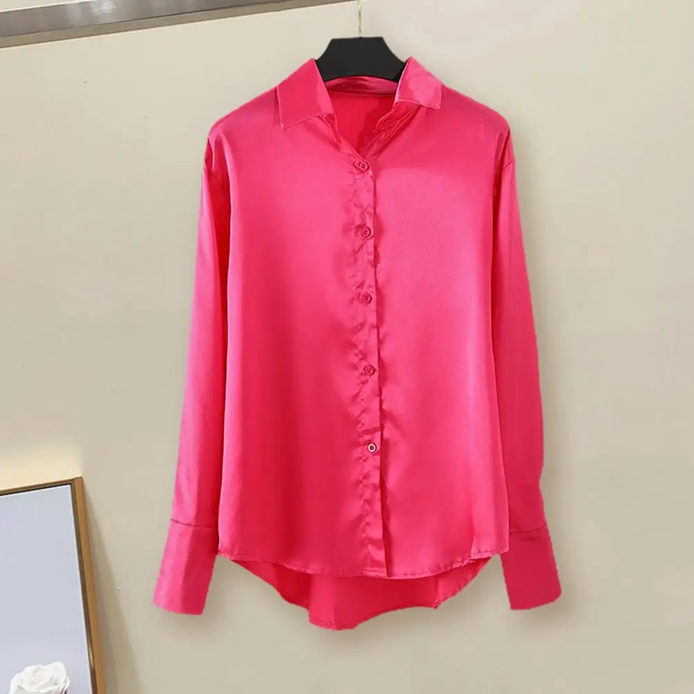 Elegant Shirt Solid Color Anti-pilling Workwear Vintage Long Sleeve Draped Office Shirt Women Shirt for Trip
Elegant Shirt Solid Color Anti-pilling Workwear Vintage Long Sleeve Draped Office Shirt Women Shirt for Trip