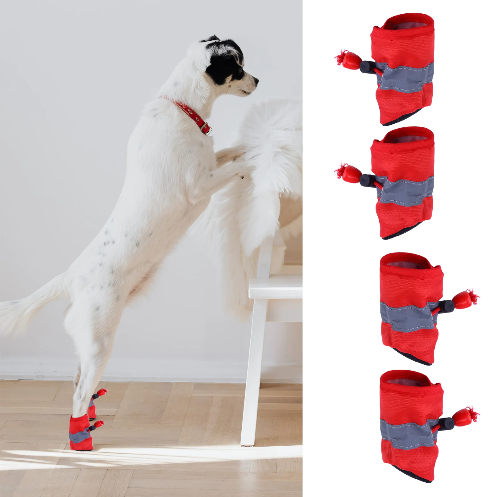 Shoes Christmas Socks Paw Dog Protector Walking Winter Rain Boots Warm Anti Pet Dogs Puppynon Cover Foot Rubber Pets Small 
Shoes Christmas Socks Paw Dog Protector Walking Winter Rain Boots Warm Anti Pet Dogs Puppynon Cover Foot Rubber Pets Small