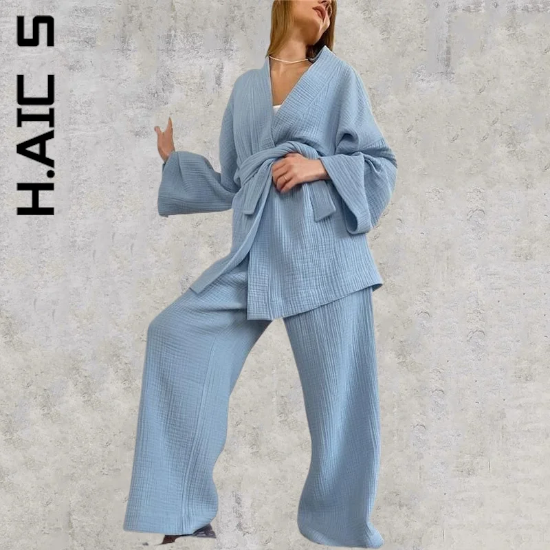 Ammug Robe Pajama Sets Flare Nightgown Cotton Women's Nightgown Drop Sleeves Set Woman 2 Pieces Bathrobe For Women
Ammug Robe Pajama Sets Flare Nightgown Cotton Women's Nightgown Drop Sleeves Set Woman 2 Pieces Bathrobe For Women
