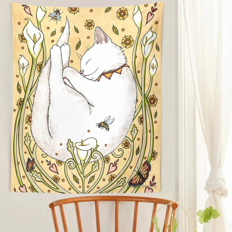 Cat Tapestry Bohemia Bedroom Wall Decoration Tapestries Decoration Bedroom Girl Aesthetics For Room Tapestries Tapiz De Pared
Cat Tapestry Bohemia Bedroom Wall Decoration Tapestries Decoration Bedroom Girl Aesthetics For Room Tapestries Tapiz De Pared