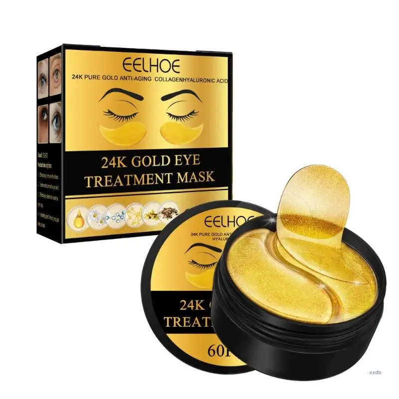 60PCS Under Eye Patches 24K Gold Under Eye Mask Anti-Aging Fine Lines Repair Dark Circles
60PCS Under Eye Patches 24K Gold Under Eye Mask Anti-Aging Fine Lines Repair Dark Circles
