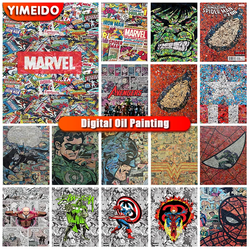 Disney Painting By Number Marvel Avengers DIY Craft Kits Acrylic Paint for Adults Canvas Oil Picture By Number Portrait Set
Disney Painting By Number Marvel Avengers DIY Craft Kits Acrylic Paint for Adults Canvas Oil Picture By Number Portrait Set