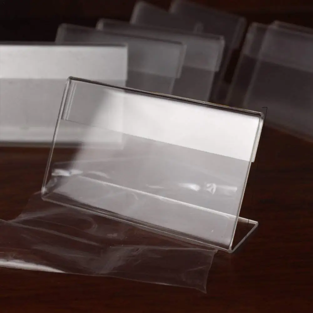 Clear Acrylic Sign Display Stand Table Name Price Tag Menu Holder Adversting Desk Sign Label Frame Price Tag Display Card Holder
Clear Acrylic Sign Display Stand Table Name Price Tag Menu Holder Adversting Desk Sign Label Frame Price Tag Display Card Holder