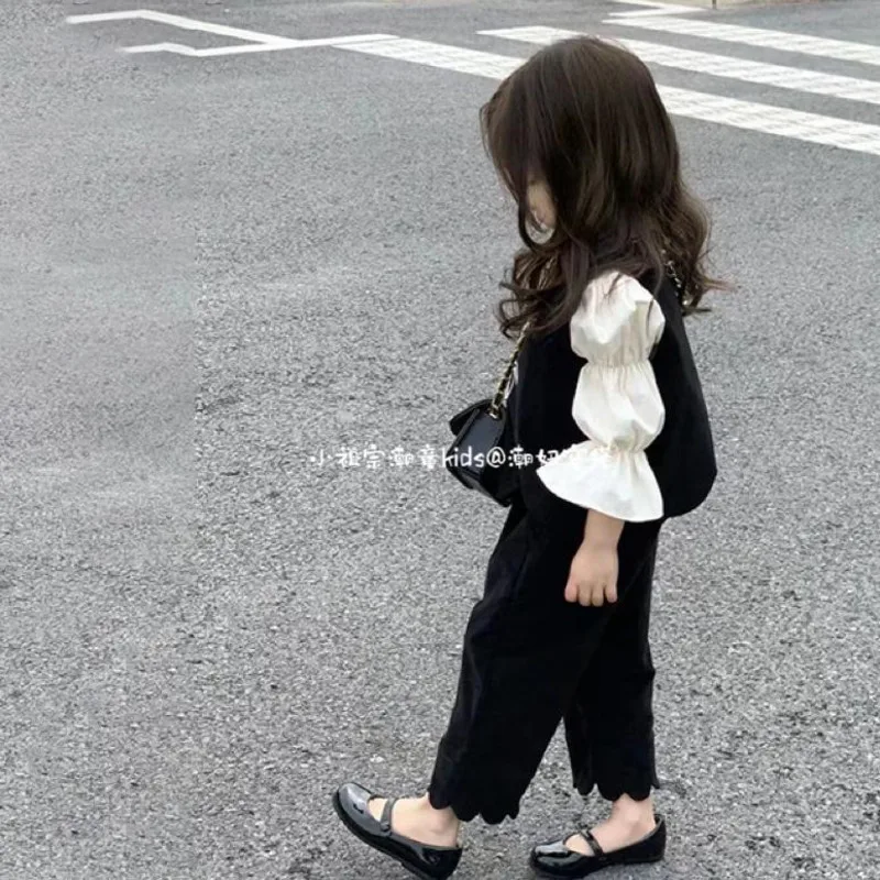 Little Girls Vest Suit Korean Children's Children Clothing Sets 3 Piece Set Shirt Lace Pants Birthday Vacation Outfits For Women
Little Girls Vest Suit Korean Children's Children Clothing Sets 3 Piece Set Shirt Lace Pants Birthday Vacation Outfits For Women