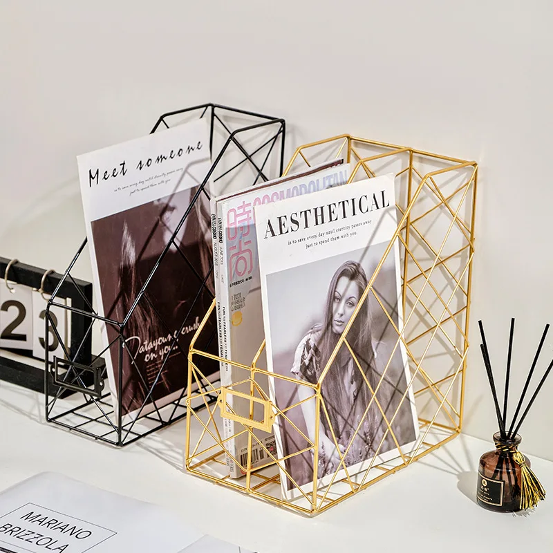 Desk Organizer Bedroom Wrought Iron Stationery Nordic Style Home Office Mesh Book Shelf File Holder Magazine Rack Management
Desk Organizer Bedroom Wrought Iron Stationery Nordic Style Home Office Mesh Book Shelf File Holder Magazine Rack Management
