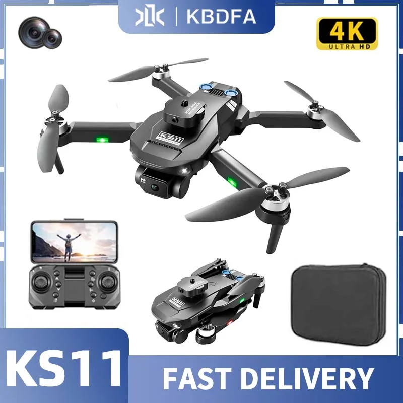 KBDFA KS11 Aerial Drone 4K HD Dual Camera Brushless Motor Obstacle Avoidance RC Helicopter Professional Foldable Quadcopter Toys
KBDFA KS11 Aerial Drone 4K HD Dual Camera Brushless Motor Obstacle Avoidance RC Helicopter Professional Foldable Quadcopter Toys