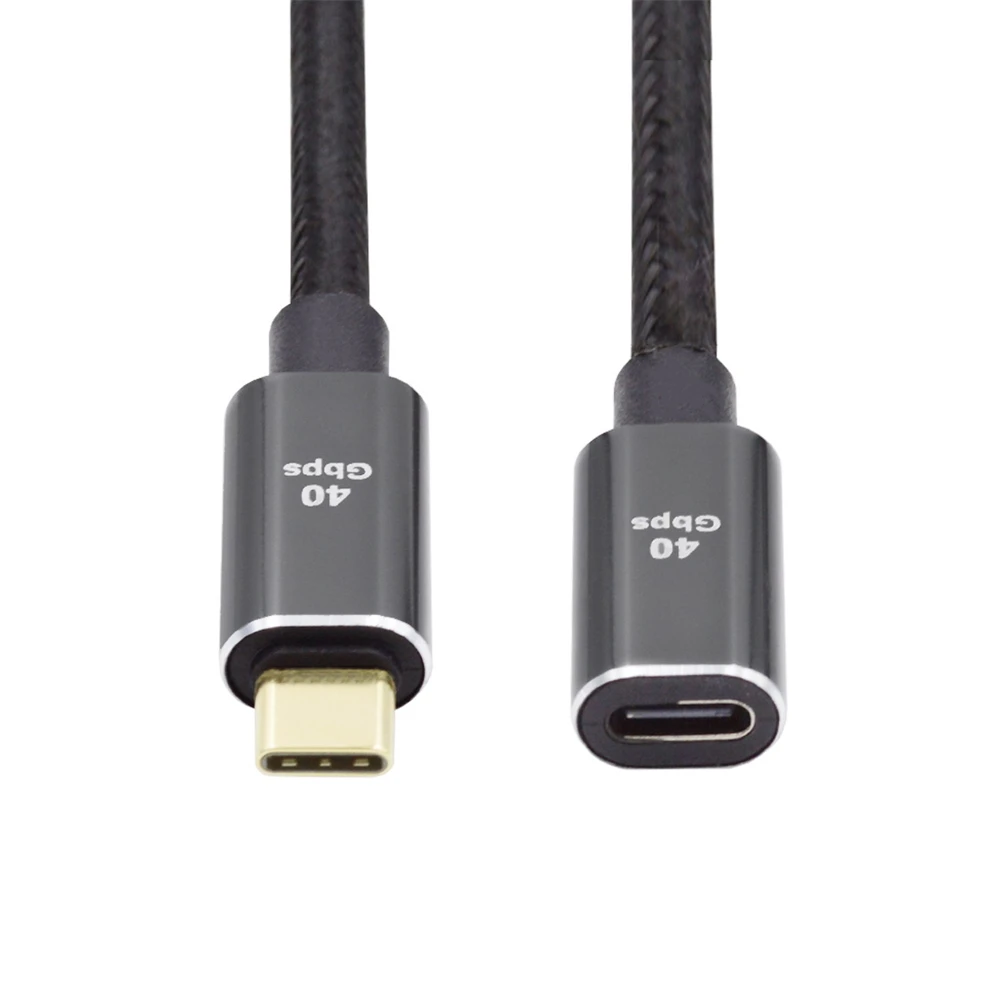 40 Гбит/с совместим с Thunderbolt3/4 с зарядкой 100 Вт и 8K @ 60 Гц USB4 штекер-гнездо Удлинительный кабель
40 Гбит/с совместим с Thunderbolt3/4 с зарядкой 100 Вт и 8K @ 60 Гц USB4 штекер-гнездо Удлинительный кабель