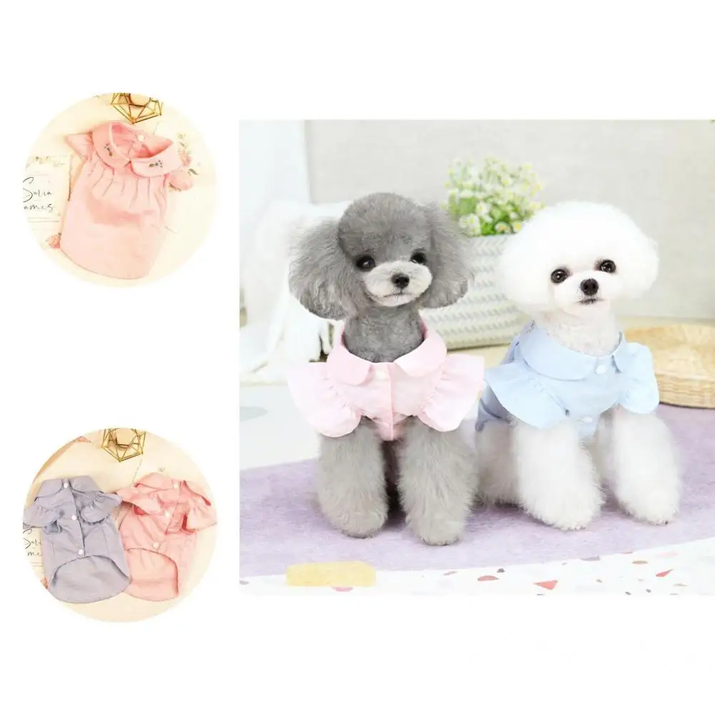 Dog Shirt Durable Outfits Doll Collar Single-breasted Pet Clothes Pet Accessories Dog Costume Pet Shirt
Dog Shirt Durable Outfits Doll Collar Single-breasted Pet Clothes Pet Accessories Dog Costume Pet Shirt