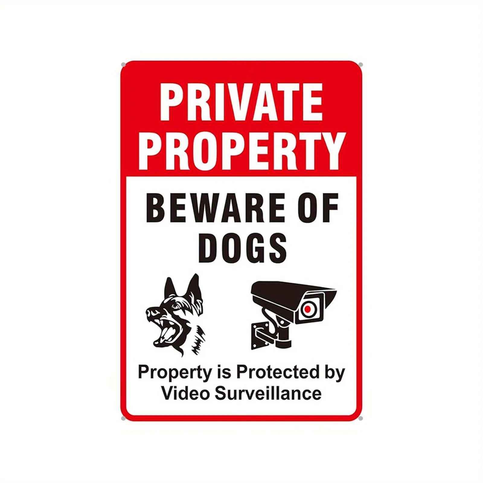 Предупреждающий знак "Частная собственность, будьте осторожны собаки", алюминий
Предупреждающий знак "Частная собственность, будьте осторожны собаки", алюминий