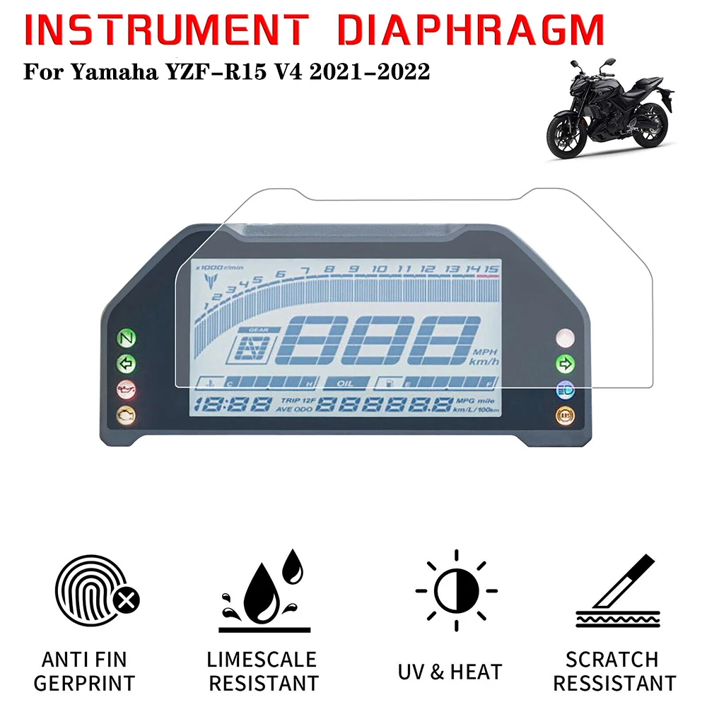 For Yamaha YZF-R15 V4 2021-2022 Motorcycle Cluster Scratch Protection Film Dashboard Screen Protector
For Yamaha YZF-R15 V4 2021-2022 Motorcycle Cluster Scratch Protection Film Dashboard Screen Protector