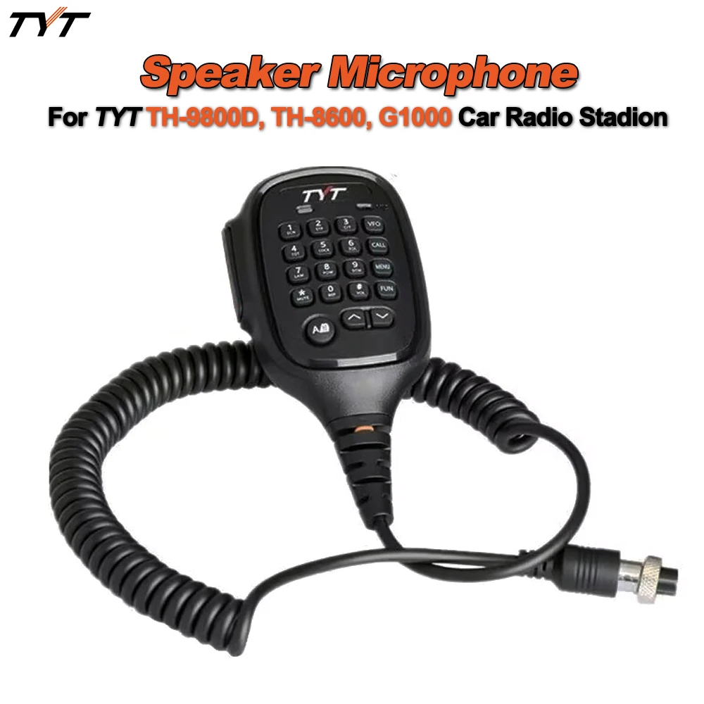 TYT TH-9800D Мини-автомобильная радиостанция динамик микрофон ручной PTT совместимый с