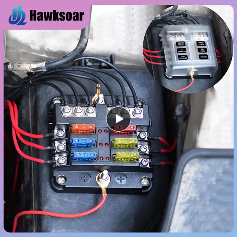 CS-664A1 Fuse Box 12V/32V 100A 6 Way Fuse Box & Bus Bar Car Kit Car Accessory Fuse Holder For Boat Truck Auto Vehicle Car Moto
CS-664A1 Fuse Box 12V/32V 100A 6 Way Fuse Box & Bus Bar Car Kit Car Accessory Fuse Holder For Boat Truck Auto Vehicle Car Moto