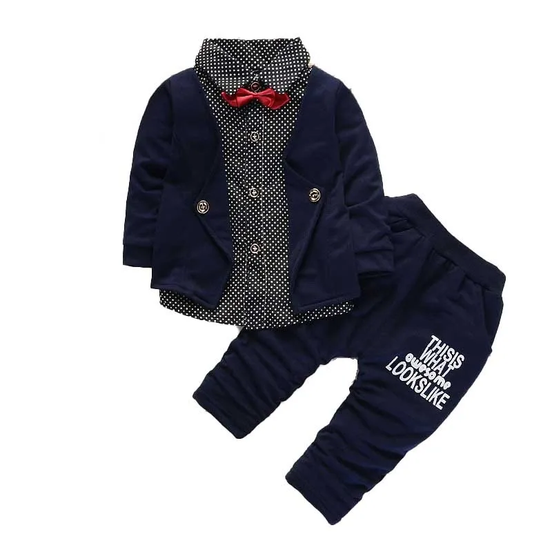 Kids Thinner Baby Boys Clothes Sets Spring Autumn Tracksuit Kid Long Sleeve Gentleman Suits Children T Shirt Pants Clothing Sets 
Kids Thinner Baby Boys Clothes Sets Spring Autumn Tracksuit Kid Long Sleeve Gentleman Suits Children T Shirt Pants Clothing Sets