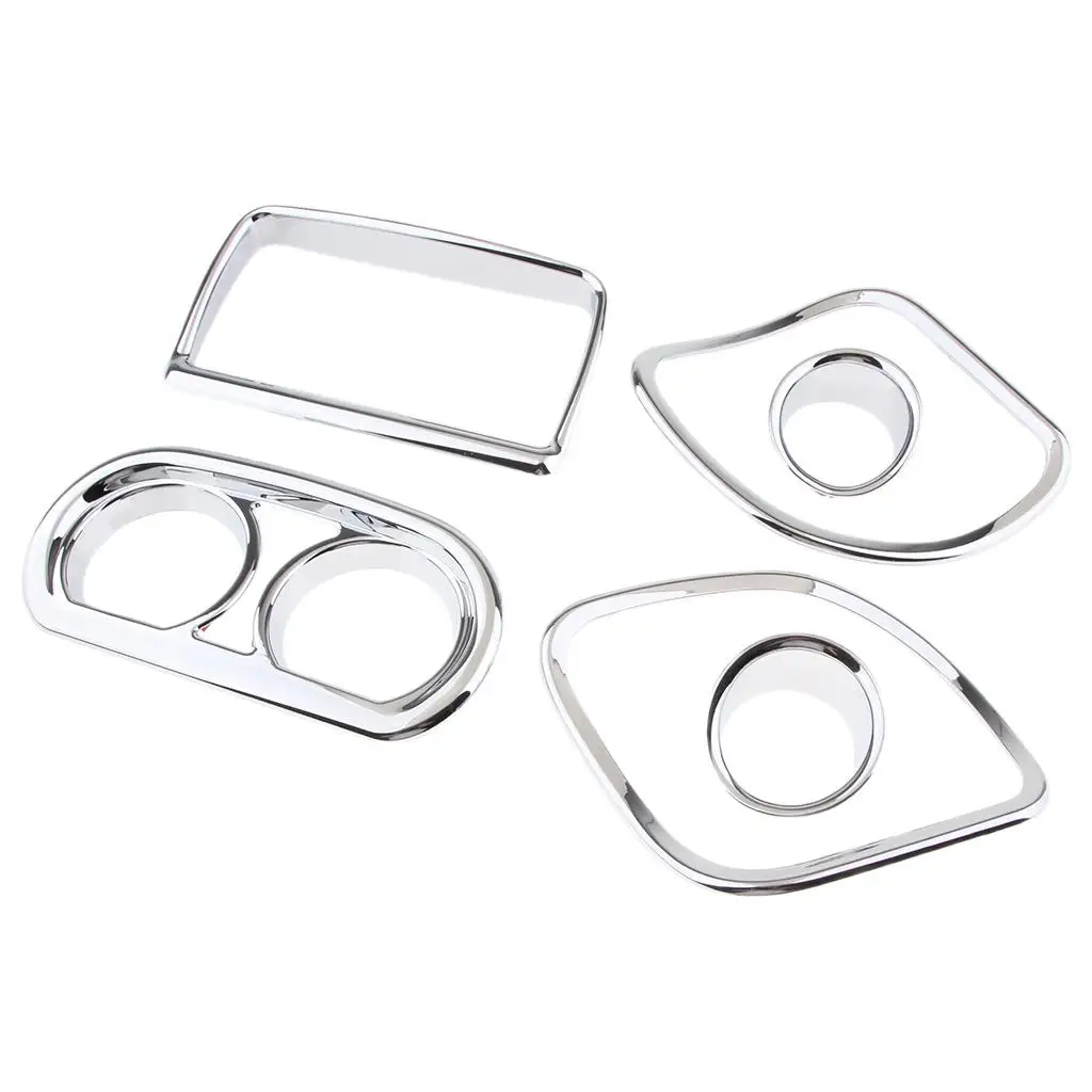 4x Delux Motorcycle Instrument Gauge Speedometer Trim Cover, Dash Cluster Bezel Frame for Harley
4x Delux Motorcycle Instrument Gauge Speedometer Trim Cover, Dash Cluster Bezel Frame for Harley
