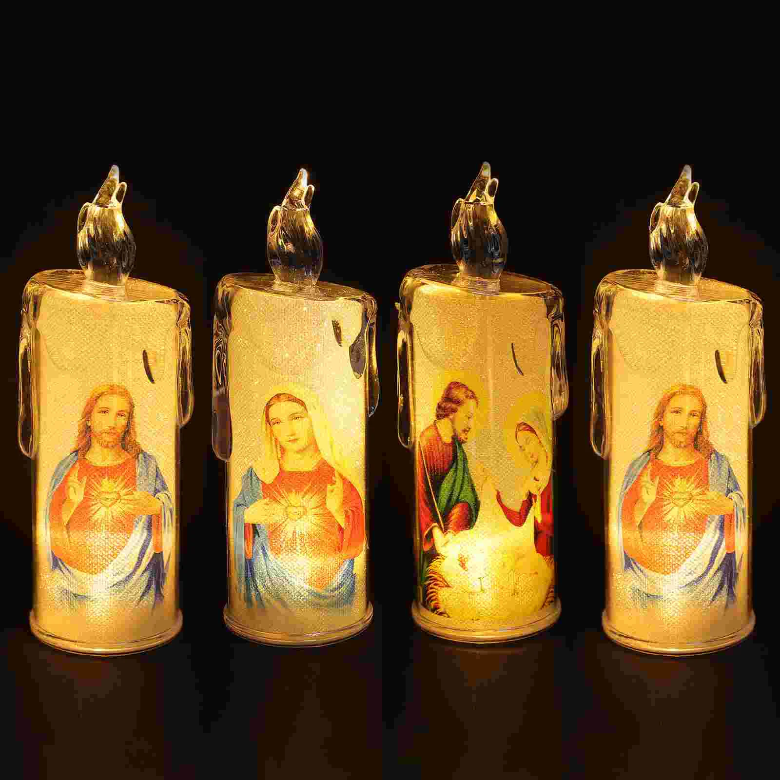 Led Flameless Jesus Lights Prayer Lamp Religious Devotional Devotion Lamps Tea Christian Heart Sacred Decors Operated Pillar
Led Flameless Jesus Lights Prayer Lamp Religious Devotional Devotion Lamps Tea Christian Heart Sacred Decors Operated Pillar