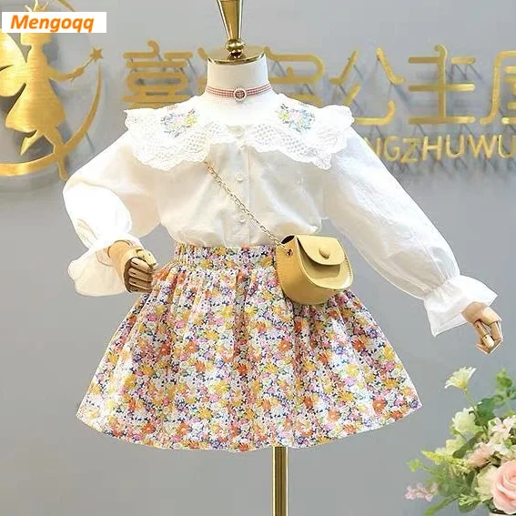 Kids Girls Autumn Spring Full Sleeve Embroidery Flower Ruffles Tops T-shirts Print Skirt Toddler Children Clothes Sets 2pcs 3-8Y
Kids Girls Autumn Spring Full Sleeve Embroidery Flower Ruffles Tops T-shirts Print Skirt Toddler Children Clothes Sets 2pcs 3-8Y