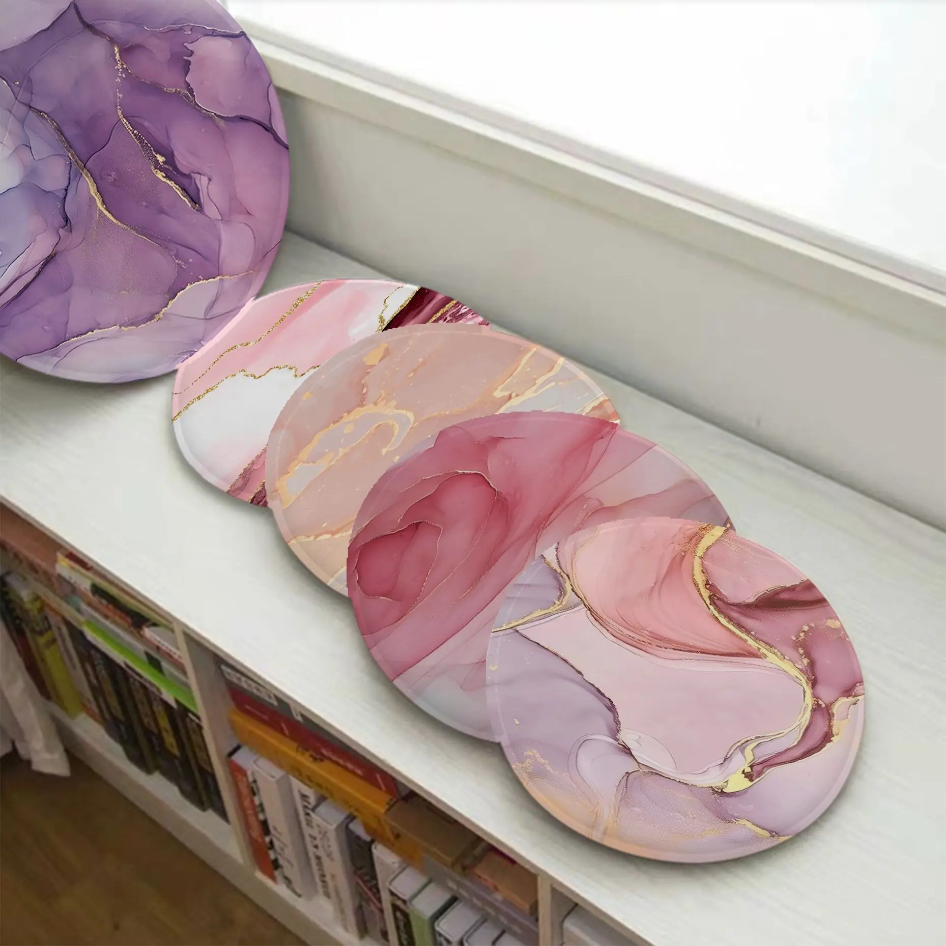 Nordic Purple Pink Canva Painting Modern Minimalist Style Cushion Circular Decoration Seat Office Desk Outdoor Garden Cushion
Nordic Purple Pink Canva Painting Modern Minimalist Style Cushion Circular Decoration Seat Office Desk Outdoor Garden Cushion