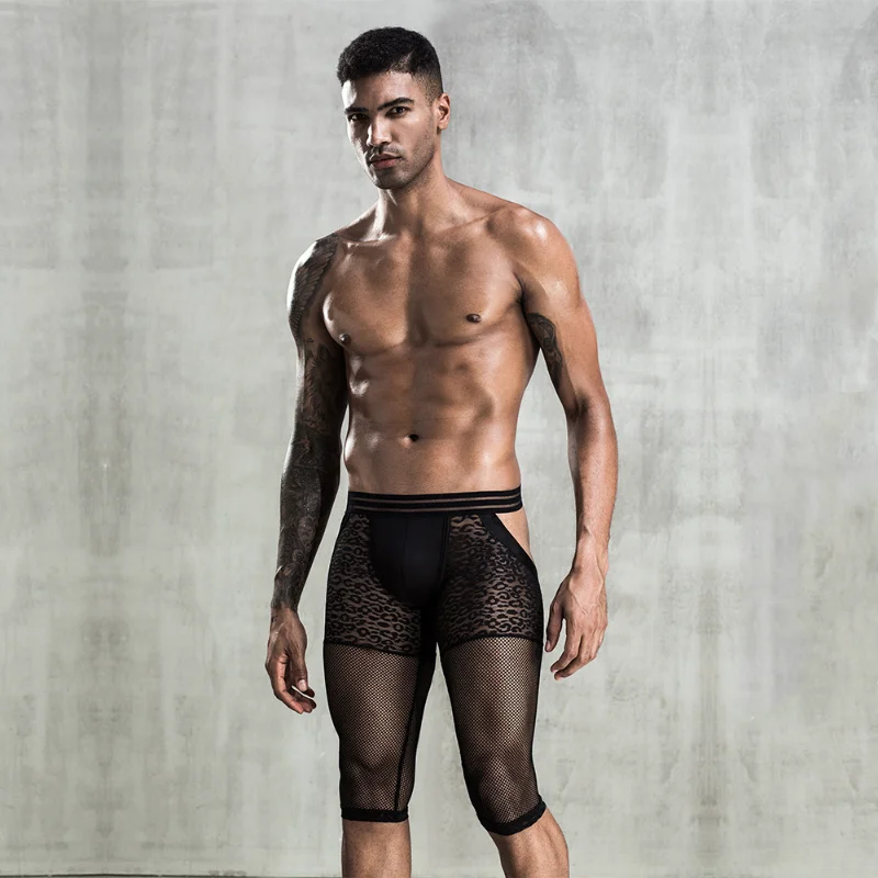 Male Erotic Panties Black Perspective Mesh Pants Men's Nickel Pants Elastic Sexy Temptation Boxer Pants Effeminate Gay
Male Erotic Panties Black Perspective Mesh Pants Men's Nickel Pants Elastic Sexy Temptation Boxer Pants Effeminate Gay