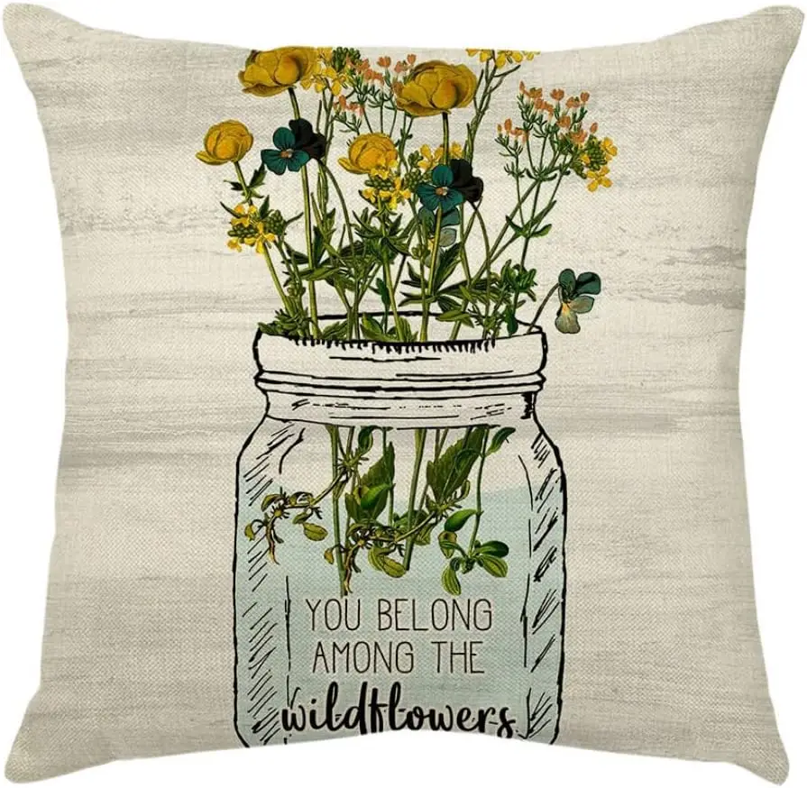 Yellow Flower Pillow Cover Decorative Sofa Green Vase Pillowcase Sofa Bedroom Linen Outdoor Home Garden Decoration
Yellow Flower Pillow Cover Decorative Sofa Green Vase Pillowcase Sofa Bedroom Linen Outdoor Home Garden Decoration