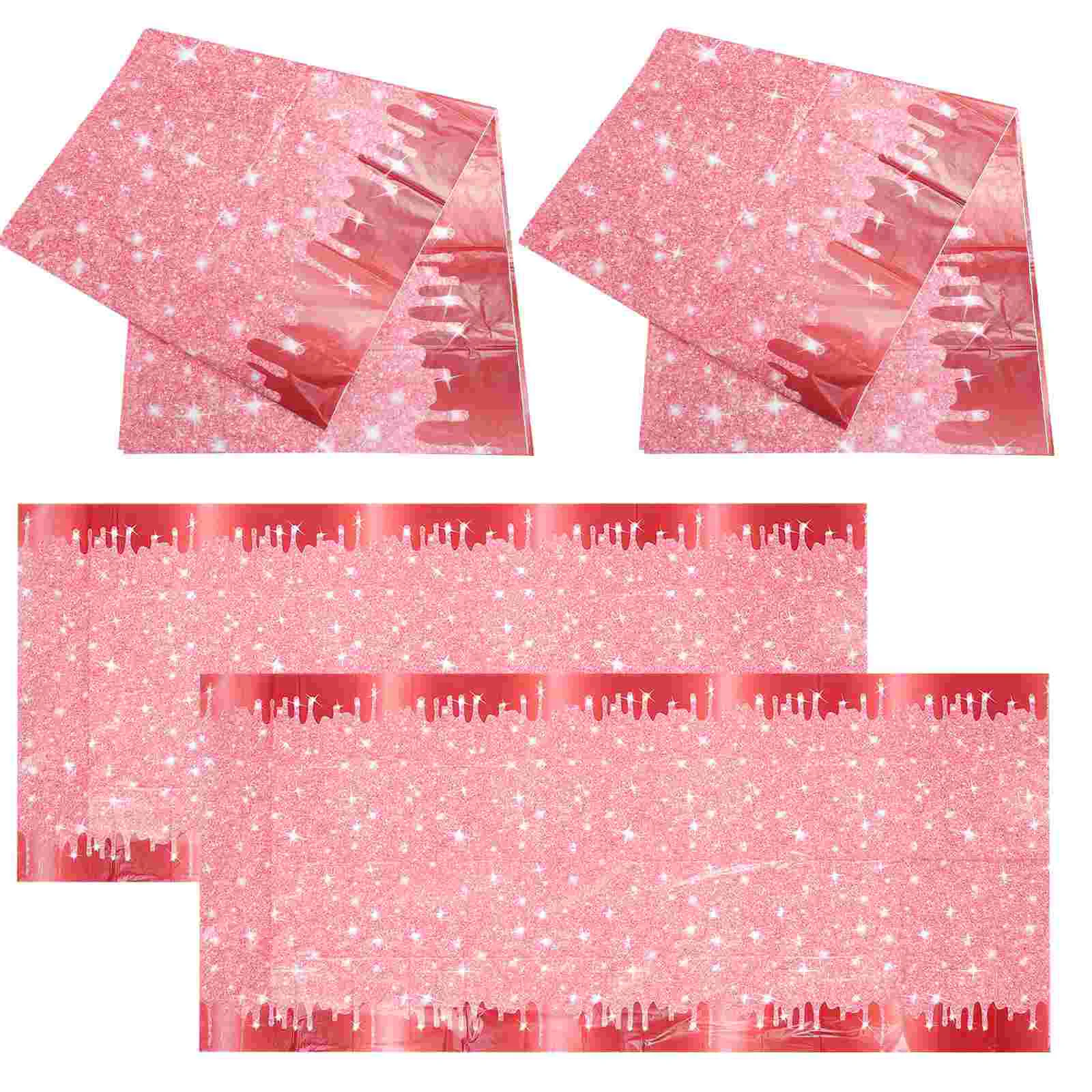 4 Pcs Tablecloth For Birthday Party Shining Cloths Buffet Parties House Runner Decorations Camping
4 Pcs Tablecloth For Birthday Party Shining Cloths Buffet Parties House Runner Decorations Camping