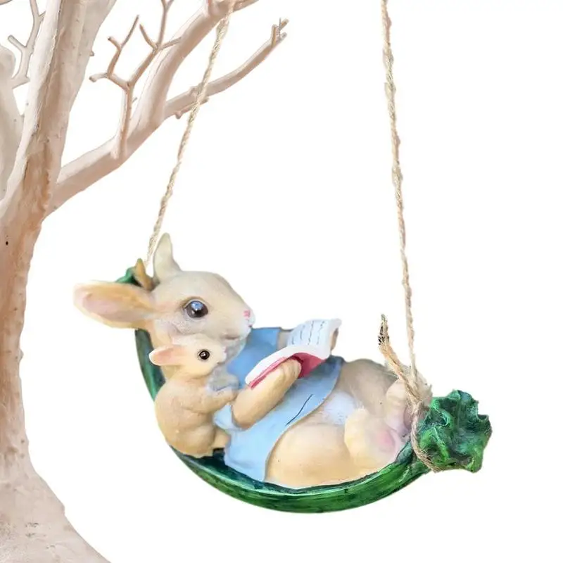 Swinging Rabbit Swing Rabbit Garden Statues Cute Rabbit Figures Tree Hanging Sculpture For Outdoor Decor Garden Patio Yard Lawn
Swinging Rabbit Swing Rabbit Garden Statues Cute Rabbit Figures Tree Hanging Sculpture For Outdoor Decor Garden Patio Yard Lawn