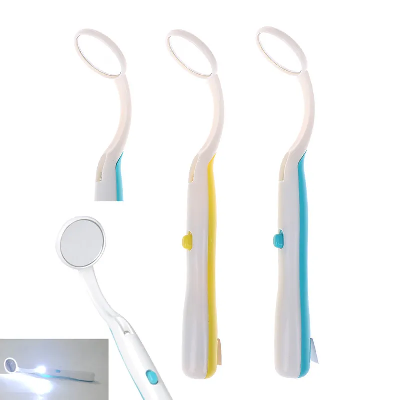 Oral Health Care 1 Pc Bright Durable Dental Mouth Mirror with LED Light Reusable Random Color
Oral Health Care 1 Pc Bright Durable Dental Mouth Mirror with LED Light Reusable Random Color