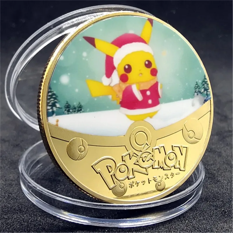 Anime Pokémon Cute Pikachu Cartoon Metal Medallion Commemorative Coins Children's Collection Toys Birthday Christmas Gift
Anime Pokémon Cute Pikachu Cartoon Metal Medallion Commemorative Coins Children's Collection Toys Birthday Christmas Gift