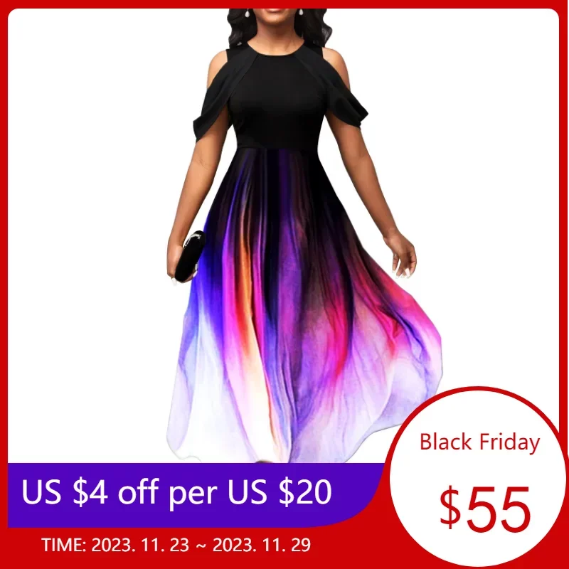 Printed Dress O Neck Cold Shoulder Color Block Flow Colorful Robe Elegant Date Out Event Vestido Summer Fashion 2023 New In
Printed Dress O Neck Cold Shoulder Color Block Flow Colorful Robe Elegant Date Out Event Vestido Summer Fashion 2023 New In