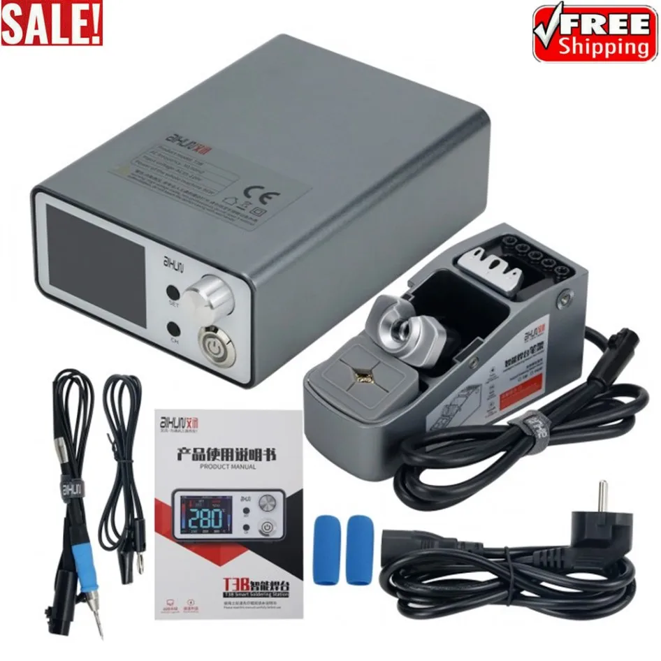 T3B Smart Soldering Station SMD BGA Welding Repair Platform With T115 Handle
T3B Smart Soldering Station SMD BGA Welding Repair Platform With T115 Handle