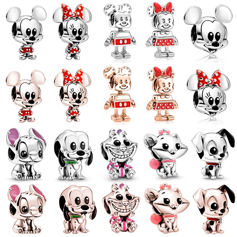 Fit Pandora Charms Bracelet Men Rose Silver Color Stitch Mickey Mouse Beads DIY Jewelry For Women Cute Disney Minnie Bangle Gift
Fit Pandora Charms Bracelet Men Rose Silver Color Stitch Mickey Mouse Beads DIY Jewelry For Women Cute Disney Minnie Bangle Gift