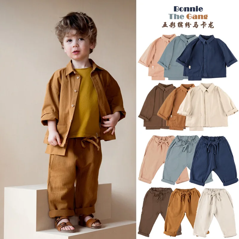 Children's Shirt Suit 2022 Autumn Irregular Solid Color Boy Shirt Casual Trousers Shorts Cotton Girl Clothes Children's Clothing
Children's Shirt Suit 2022 Autumn Irregular Solid Color Boy Shirt Casual Trousers Shorts Cotton Girl Clothes Children's Clothing
