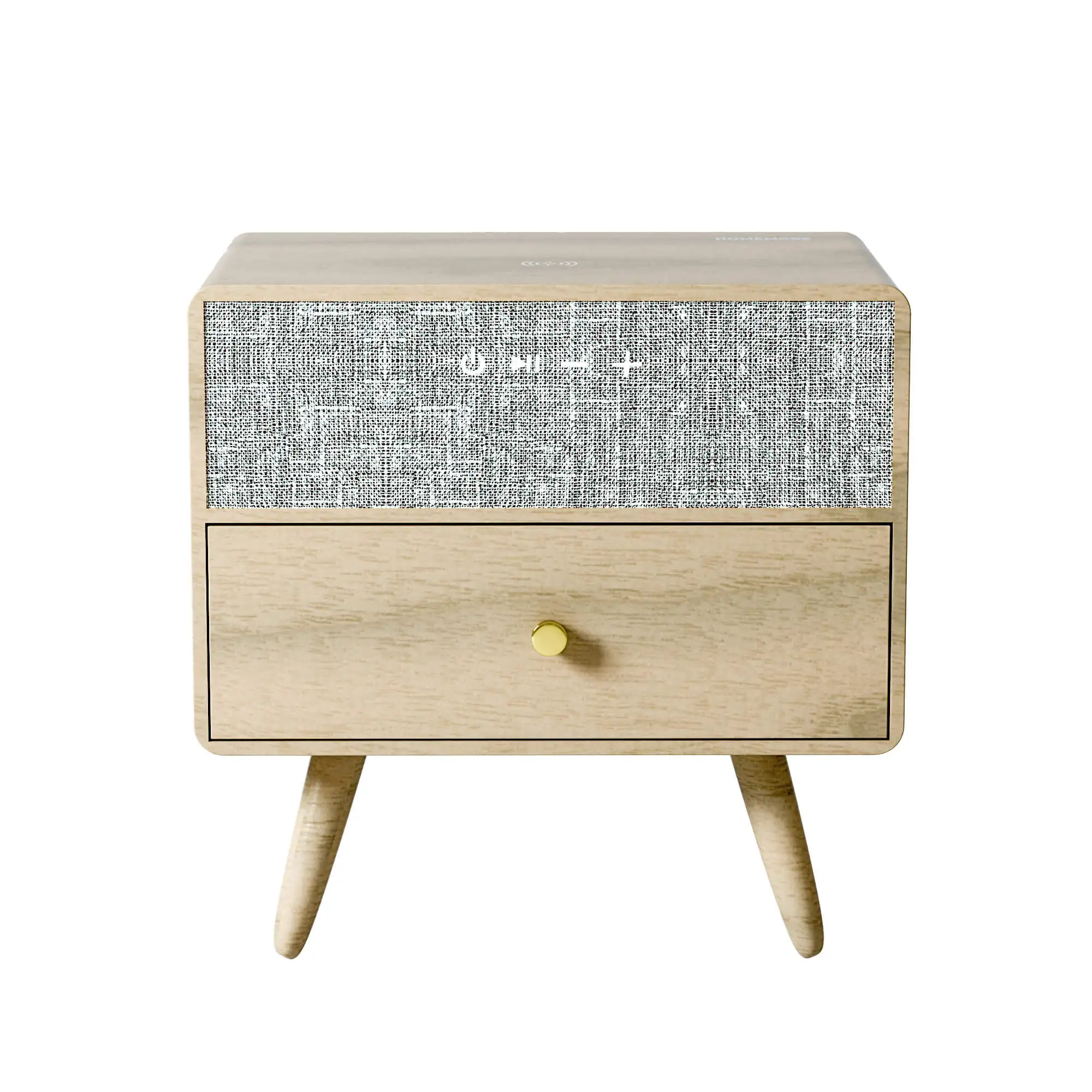 Modern Design Home Furniture Square Oak Wooden Storage Drawer Nightstand Bedside Table With BT Speaker And Wireless Charger
Modern Design Home Furniture Square Oak Wooden Storage Drawer Nightstand Bedside Table With BT Speaker And Wireless Charger