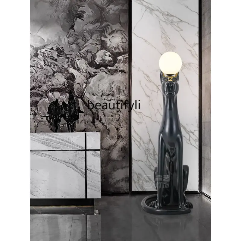 Creative Art Abstract Leopard Floor Lamp Large Hotel Sculpture Decoration Lamp
Creative Art Abstract Leopard Floor Lamp Large Hotel Sculpture Decoration Lamp