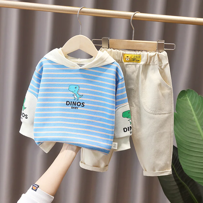 2022 Spring Toddler Baby Girls Boys Clothes Set Cartoon Striped Long Sleeve Pullover Tops Pants Casual 2PCS Outfit Kids Clothing
2022 Spring Toddler Baby Girls Boys Clothes Set Cartoon Striped Long Sleeve Pullover Tops Pants Casual 2PCS Outfit Kids Clothing