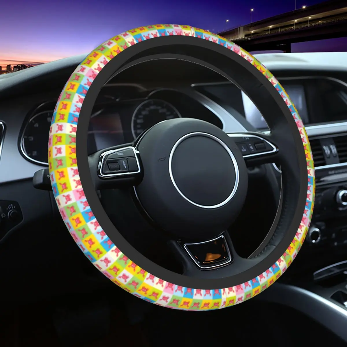 Cute Colorful Crab Car Steering Wheel Cover Non-slip Steering Wheel Protective Cover Elastische Auto Steering-Wheel Accessories
Cute Colorful Crab Car Steering Wheel Cover Non-slip Steering Wheel Protective Cover Elastische Auto Steering-Wheel Accessories