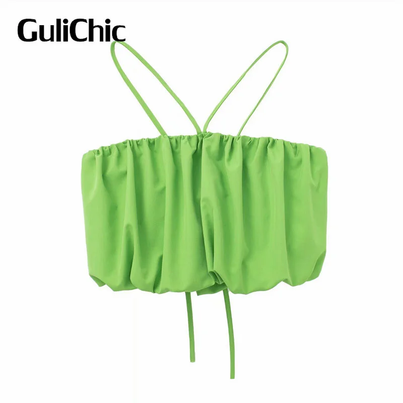 5.21 GuliChic Women Fashion Folds Design Spaghetti Strap Short Tank Top Or High Waist Slim A-Line Skirt 2 Piece Set
5.21 GuliChic Women Fashion Folds Design Spaghetti Strap Short Tank Top Or High Waist Slim A-Line Skirt 2 Piece Set