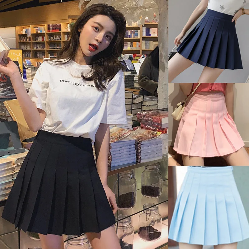 Sweet Women Pleated Skirts Summer High Waist Ladies Girls Mini Short Skirt Preppy Style Chic Women Mini Skirts Solid Color Skirt
Sweet Women Pleated Skirts Summer High Waist Ladies Girls Mini Short Skirt Preppy Style Chic Women Mini Skirts Solid Color Skirt