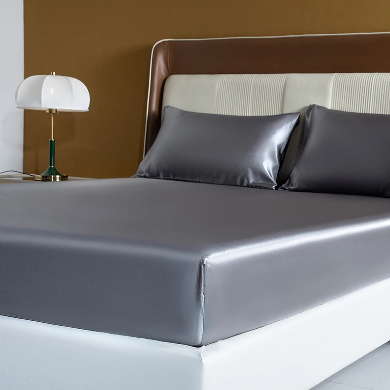 High Quality Elastic Band Bed Sheet Satin Silky Queen Size Fitted Sheet Soft Skin-friendly Bed Sheets Mattress Protector Cover
High Quality Elastic Band Bed Sheet Satin Silky Queen Size Fitted Sheet Soft Skin-friendly Bed Sheets Mattress Protector Cover