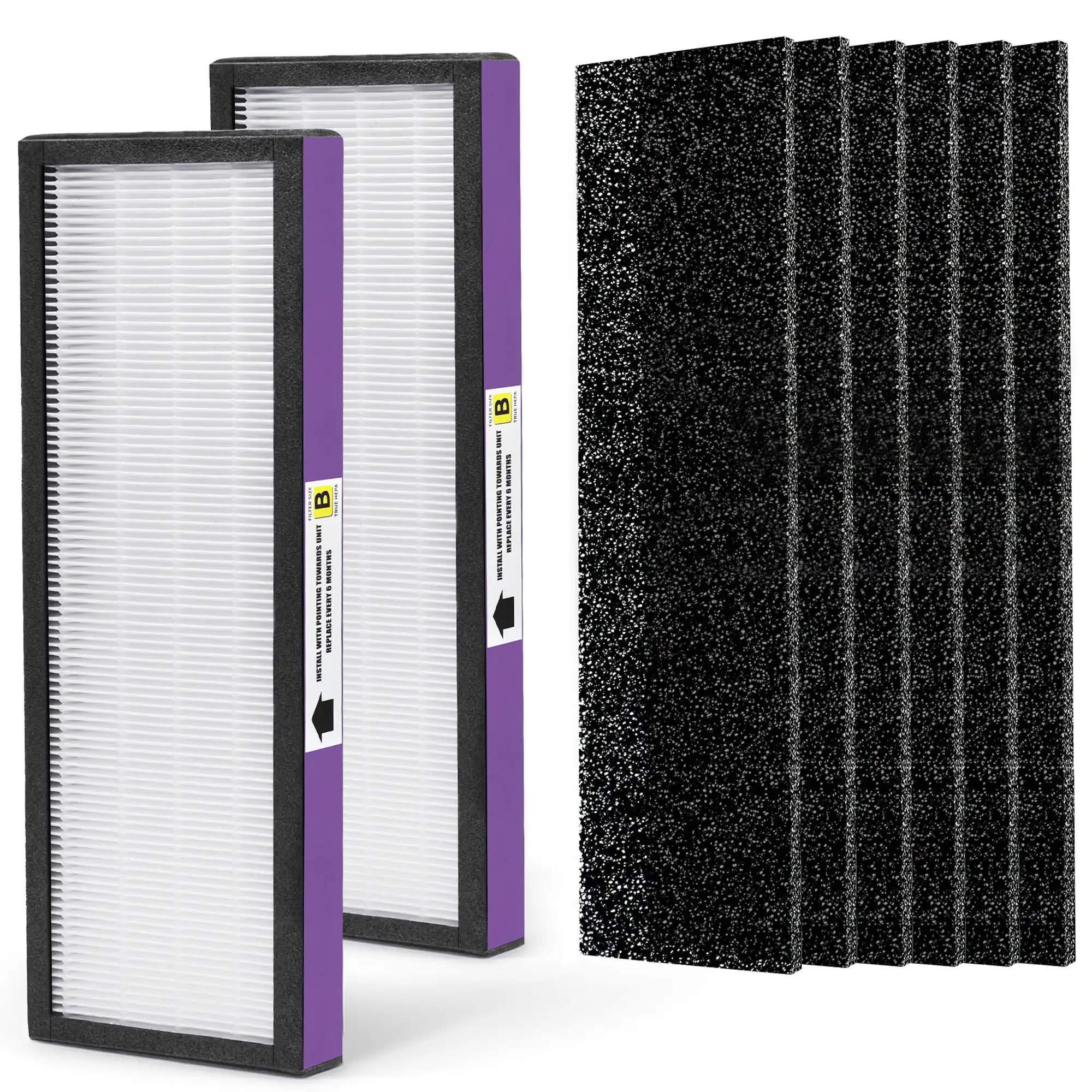 FLT4850PT Filter Compatible with Germ Guardian Air Purifier Filter Replacement AC4850PT AC4300WPT AC4900 Air Purifier, 2 HEPA an
FLT4850PT Filter Compatible with Germ Guardian Air Purifier Filter Replacement AC4850PT AC4300WPT AC4900 Air Purifier, 2 HEPA an