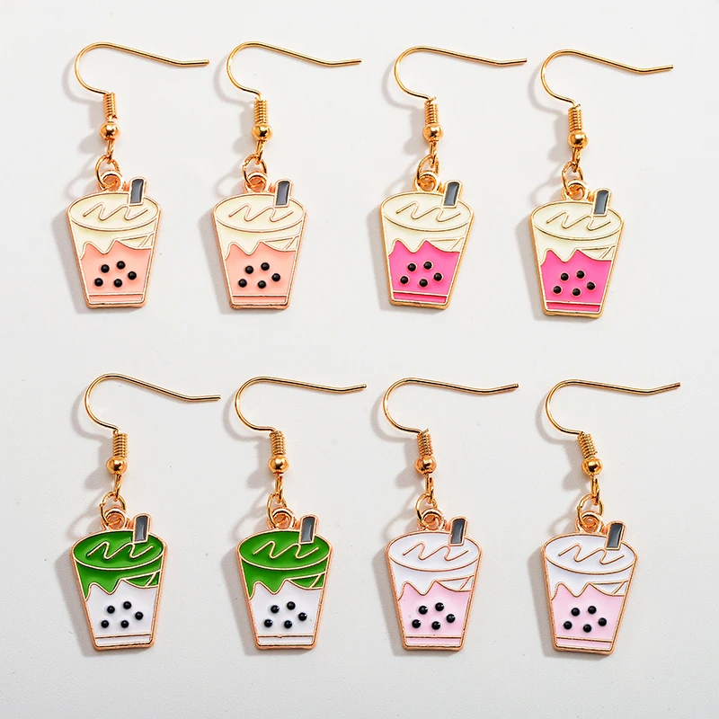 Summer Fashion Pearl Milk Tea Cute Ladies Hook Earrings Pink Green Purple 2022 Girls New Trend Party Earrings Jewelry Set Gifts
Summer Fashion Pearl Milk Tea Cute Ladies Hook Earrings Pink Green Purple 2022 Girls New Trend Party Earrings Jewelry Set Gifts
